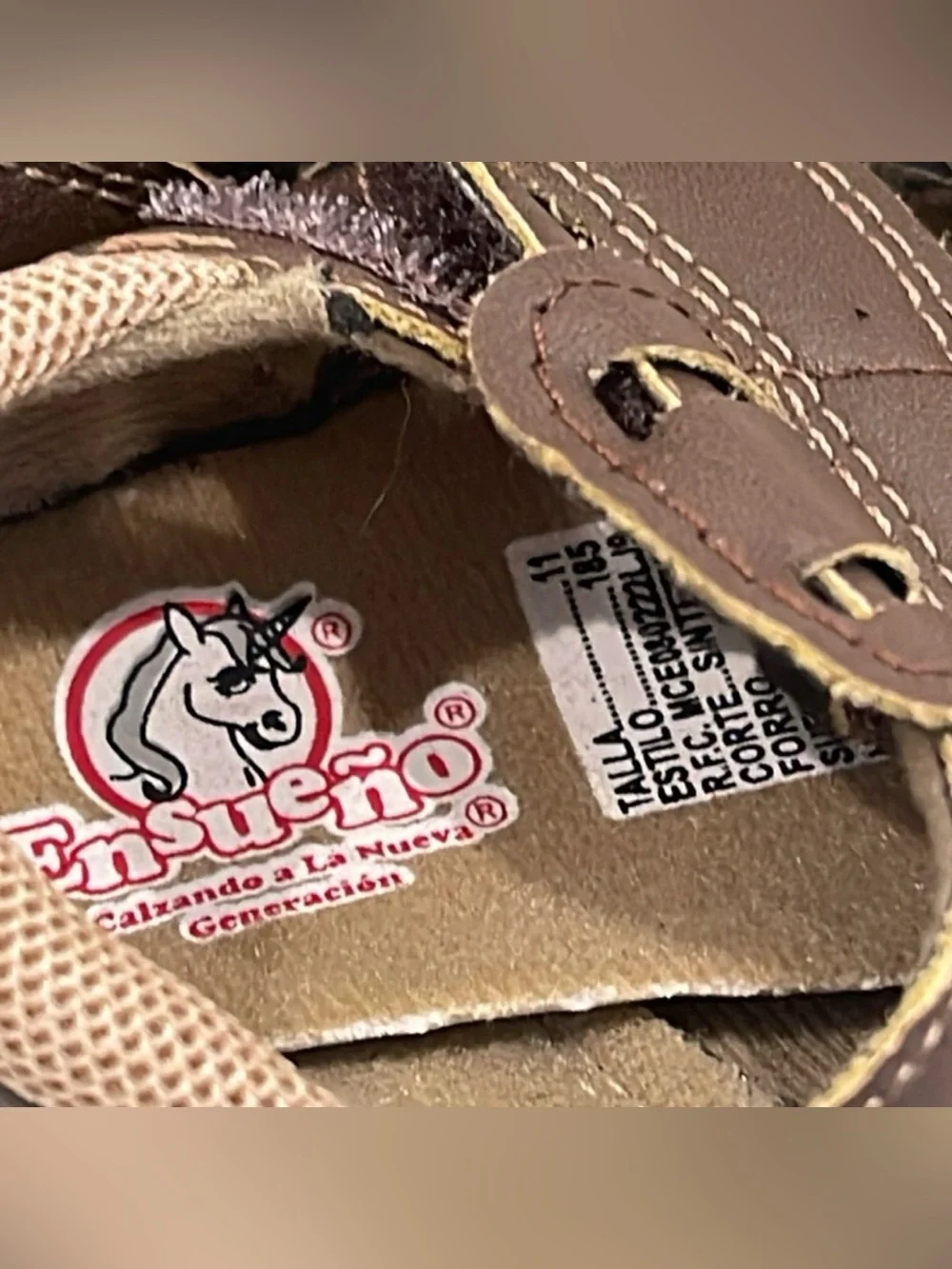 Toddler Casual Brown Sandals Size 11M